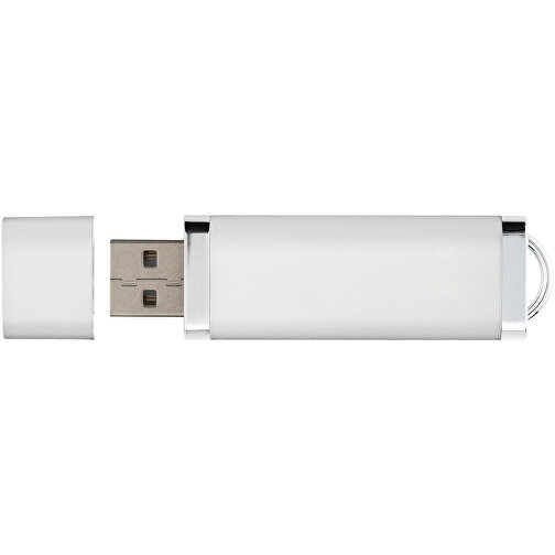 Flat USB-Stick , silber MB , 8 GB , Kunststoff MB , 7,40cm x 2,10cm x 0,70cm (Länge x Höhe x Breite), Bild 6