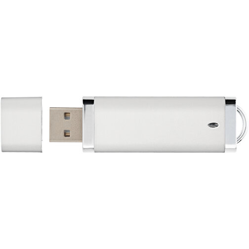 Flat USB-Stick , silber MB , 8 GB , Kunststoff MB , 7,40cm x 2,10cm x 0,70cm (Länge x Höhe x Breite), Bild 7