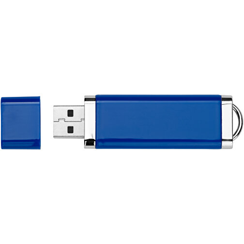 Flat USB-Stick , blau MB , 8 GB , Kunststoff MB , 7,40cm x 2,10cm x 0,70cm (Länge x Höhe x Breite), Bild 6