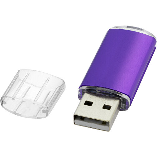 Silicon Valley USB-Stick , lila MB , 32 GB , Kunststoff, Aluminium MB , 5,30cm x 1,70cm x 0,80cm (Länge x Höhe x Breite), Bild 1