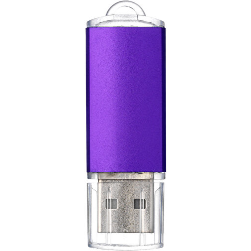 Silicon Valley USB-Stick , lila MB , 16 GB , Kunststoff, Aluminium MB , 5,30cm x 1,70cm x 0,80cm (Länge x Höhe x Breite), Bild 5