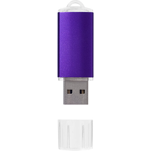 Silicon Valley USB-Stick , lila MB , 4 GB , Kunststoff, Aluminium MB , 5,30cm x 1,70cm x 0,80cm (Länge x Höhe x Breite), Bild 3