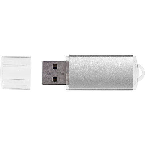 Silicon Valley USB-Stick , silber MB , 2 GB , Kunststoff, Aluminium MB , 5,30cm x 1,70cm x 0,80cm (Länge x Höhe x Breite), Bild 4