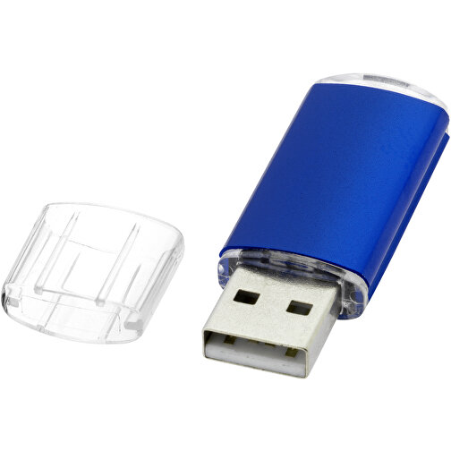 Silicon Valley USB-Stick , blau MB , 2 GB , Kunststoff, Aluminium MB , 5,30cm x 1,70cm x 0,80cm (Länge x Höhe x Breite), Bild 1