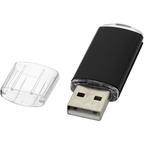 Silicon Valley USB-Stick , schwarz MB , 2 GB , Kunststoff, Aluminium MB , 5,30cm x 1,70cm x 0,80cm (Länge x Höhe x Breite), Bild 1