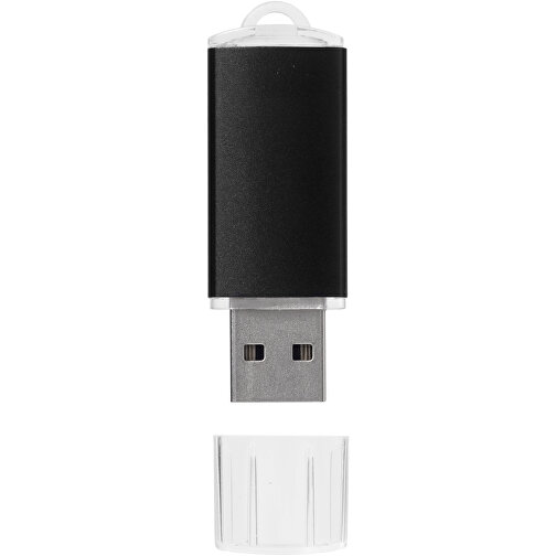 Silicon Valley USB-Stick , schwarz MB , 2 GB , Kunststoff, Aluminium MB , 5,30cm x 1,70cm x 0,80cm (Länge x Höhe x Breite), Bild 3