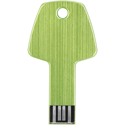 USB-Stick Schlüssel , grün MB , 32 GB , Aluminium MB , 5,70cm x 3,20cm x 0,30cm (Länge x Höhe x Breite), Bild 6