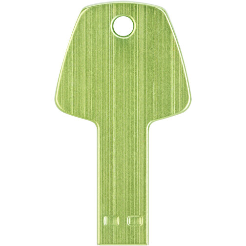 USB-Stick Schlüssel , grün MB , 32 GB , Aluminium MB , 5,70cm x 3,20cm x 0,30cm (Länge x Höhe x Breite), Bild 7
