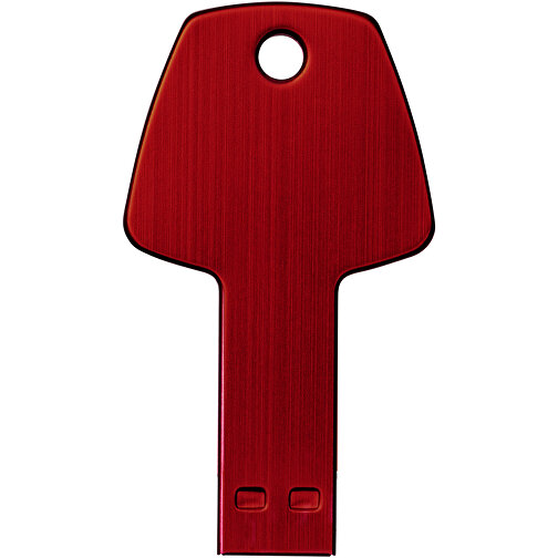 USB-Stick Schlüssel , rot MB , 32 GB , Aluminium MB , 5,70cm x 3,20cm x 0,30cm (Länge x Höhe x Breite), Bild 4