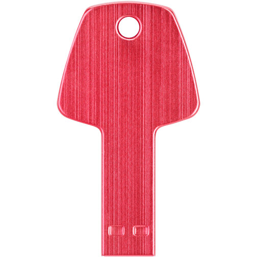 USB-Stick Schlüssel , rot MB , 16 GB , Aluminium MB , 5,70cm x 3,20cm x 0,30cm (Länge x Höhe x Breite), Bild 5