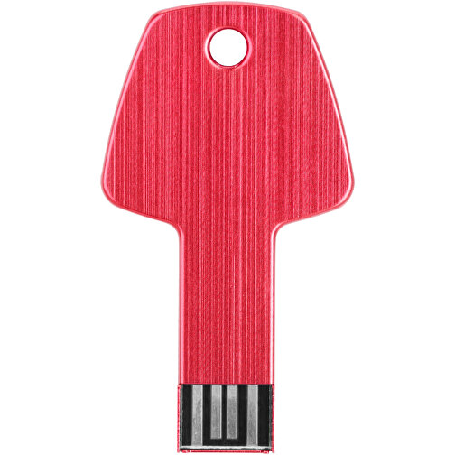 USB-Stick Schlüssel , rot MB , 8 GB , Aluminium MB , 5,70cm x 3,20cm x 0,30cm (Länge x Höhe x Breite), Bild 8