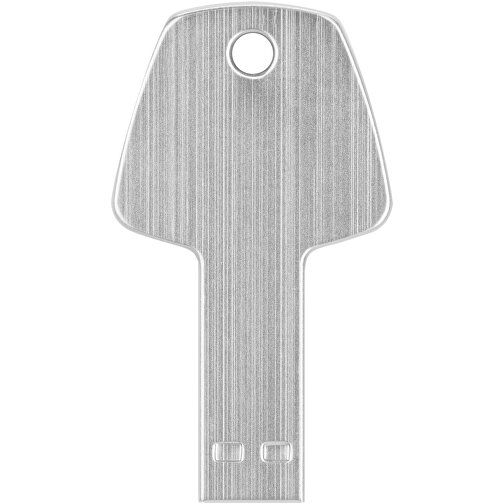 USB-Stick Schlüssel , silber MB , 16 GB , Aluminium MB , 5,70cm x 3,20cm x 0,30cm (Länge x Höhe x Breite), Bild 6