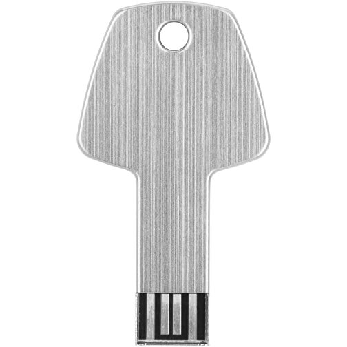 USB-Stick Schlüssel , silber MB , 4 GB , Aluminium MB , 5,70cm x 3,20cm x 0,30cm (Länge x Höhe x Breite), Bild 7