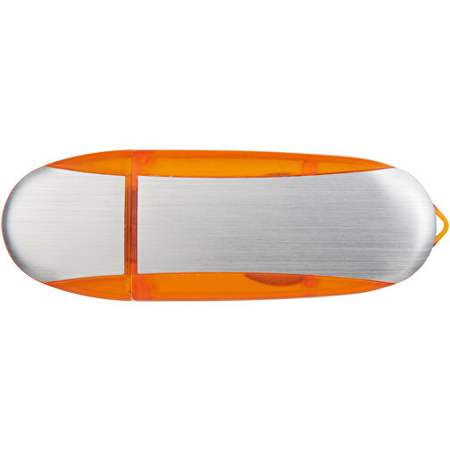 Memo USB-Stick , orange / silber MB , 32 GB , Kunststoff, Aluminium MB , 6,00cm x 2,40cm x 1,20cm (Länge x Höhe x Breite), Bild 9