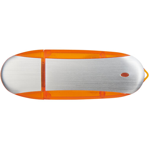 Memo USB-Stick , orange / silber MB , 32 GB , Kunststoff, Aluminium MB , 6,00cm x 2,40cm x 1,20cm (Länge x Höhe x Breite), Bild 10