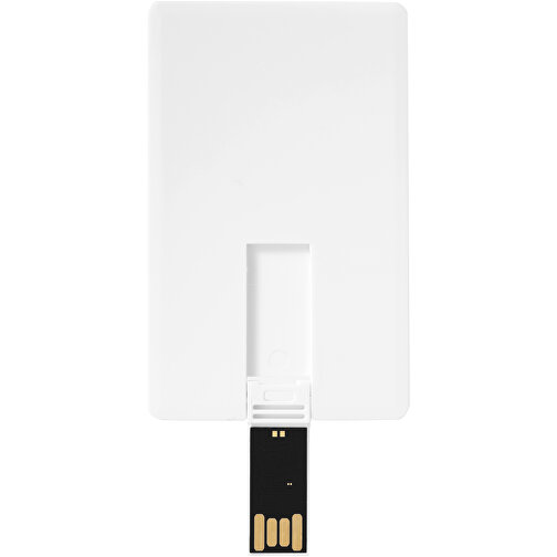 Slim Credit Card USB-Stick , weiss MB , 16 GB , Kunststoff MB , 8,20cm x 5,20cm x 0,30cm (Länge x Höhe x Breite), Bild 3