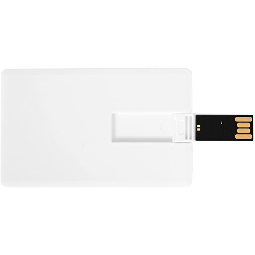 Slim Credit Card USB-Stick , weiß MB , 16 GB , Kunststoff MB , 8,20cm x 5,20cm x 0,30cm (Länge x Höhe x Breite), Bild 6