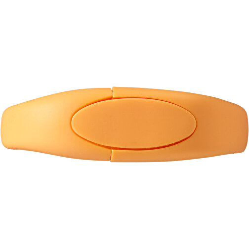 Bracelet USB-Stick , orange MB , 8 GB , Silikon Kunststoff MB , 24,40cm x 2,10cm x 1,10cm (Länge x Höhe x Breite), Bild 5