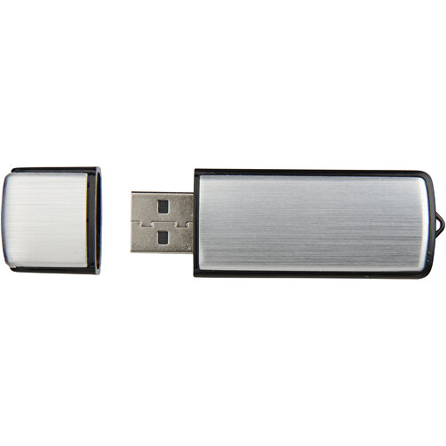 USB-Stick Square , silber MB , 32 GB , Kunststoff, Aluminium MB , 6,40cm x 2,10cm x 0,70cm (Länge x Höhe x Breite), Bild 3