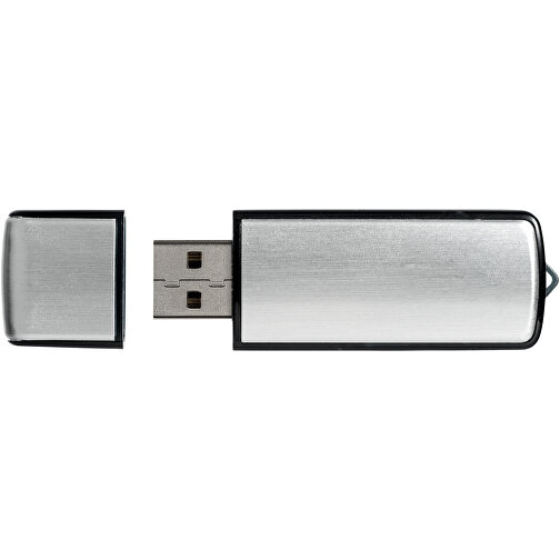 USB-Stick Square , silber MB , 32 GB , Kunststoff, Aluminium MB , 6,40cm x 2,10cm x 0,70cm (Länge x Höhe x Breite), Bild 5