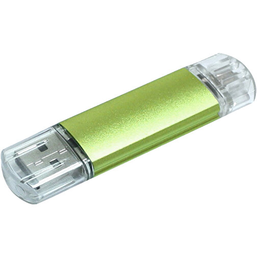 Silicon Valley On-the-Go USB-Stick , grün MB , 32 GB , Aluminium MB , 6,90cm x 1,80cm x 0,70cm (Länge x Höhe x Breite), Bild 1