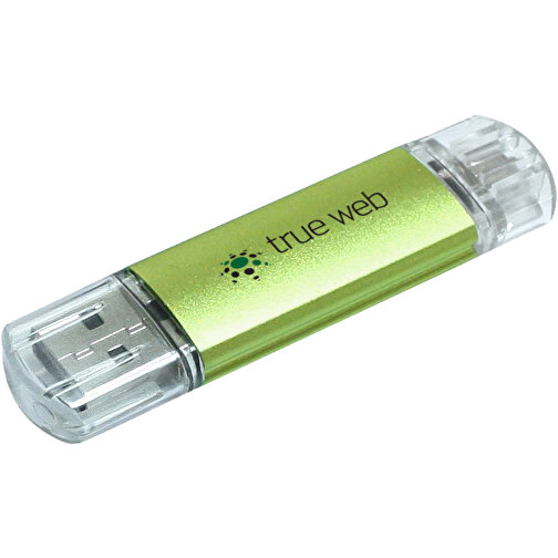 Silicon Valley On-the-Go USB-Stick , grün MB , 32 GB , Aluminium MB , 6,90cm x 1,80cm x 0,70cm (Länge x Höhe x Breite), Bild 2