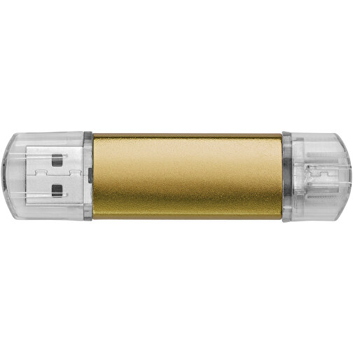 Silicon Valley On-the-Go USB-Stick , gold MB , 16 GB , Aluminium MB , 6,90cm x 1,80cm x 0,70cm (Länge x Höhe x Breite), Bild 5
