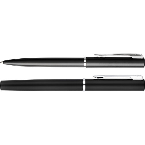 Allure Set Aus Kugelschreiber Und Tintenroller , Waterman, schwarz, Metall, 13,90cm (Länge), Bild 5