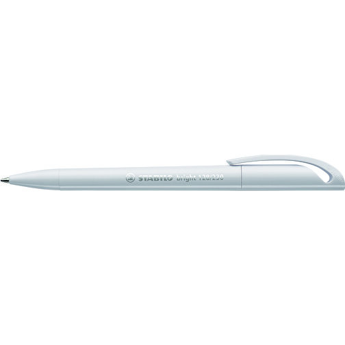 STABILO Bright Kugelschreiber , Stabilo, weiß, recycelter Kunststoff, 14,70cm x 1,60cm x 1,20cm (Länge x Höhe x Breite), Bild 3