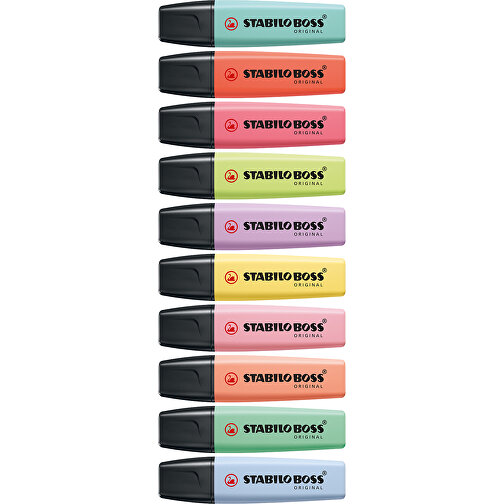 STABILO BOSS ORIGINAL Pastel Leuchtmarkierer , Stabilo, pastell-hellgrün, Kunststoff, 10,50cm x 1,70cm x 2,70cm (Länge x Höhe x Breite), Bild 4