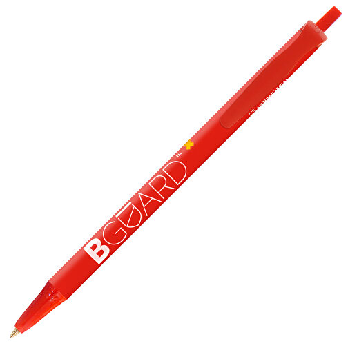 BIC® Clic Stic BGUARD™ Kugelschreiber , BiC, rot, Kunststoff, 14,00cm x 1,20cm (Länge x Breite), Bild 2