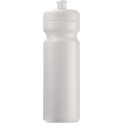 Sportflasche Bio 750ml , weiß / weiß, Bio PE, 24,80cm (Höhe), Bild 1