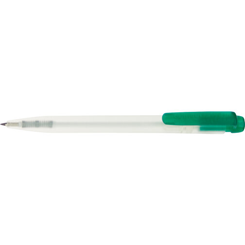Kugelschreiber Ingeo TM Pen Clear Transparent , gefrostet grün, PLA, 13,30cm (Länge), Bild 3