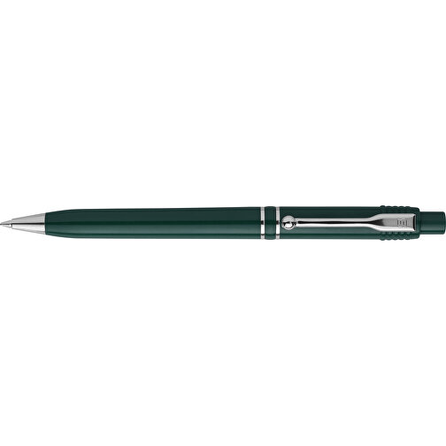 Kugelschreiber Raja Chrome Hardcolour , dunkelgrün, ABS & Metall, 14,00cm (Länge), Bild 3