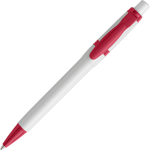 Kugelschreiber Olly Hardcolour , weiß / rosé, ABS, 13,80cm (Länge), Bild 2