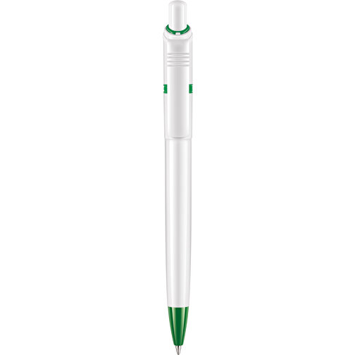 Kugelschreiber Ducal Hardcolour , weiß / grün, ABS, 13,80cm (Länge), Bild 1