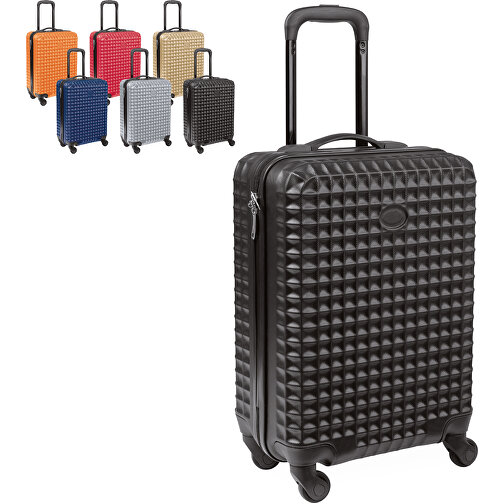 Klinik vejkryds fond Rullende kuffert i kabinestørrelse (orange, ABS, 3250g) som  profileringsprodukter på GIFFITS.dk | Art.nr. 426169