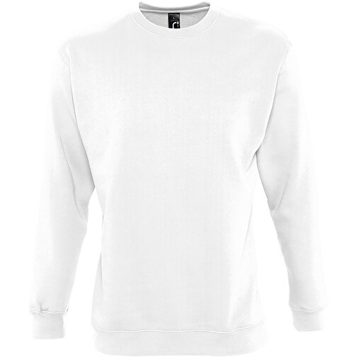 Sweatshirt - New Supreme , Sol´s, weiß, Mischgewebe Polyester/Baumwolle, XXL, 72,00cm x 63,00cm (Länge x Breite), Bild 1