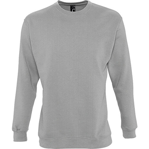 Sweatshirt - New Supreme , Sol´s, graue melange, Mischgewebe Polyester/Baumwolle, L, 70,00cm x 57,00cm (Länge x Breite), Bild 1