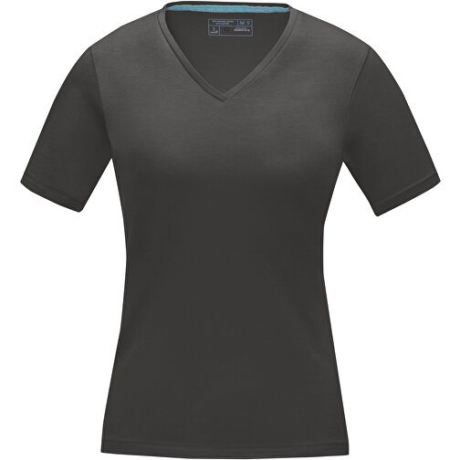 Kawartha T-Shirt Für Damen Mit V-Ausschnitt , Green Concept, storm grey, Single jersey Strick 95% Bio Baumwolle, 5% Elastan, 200 g/m2, XL, , Bild 3