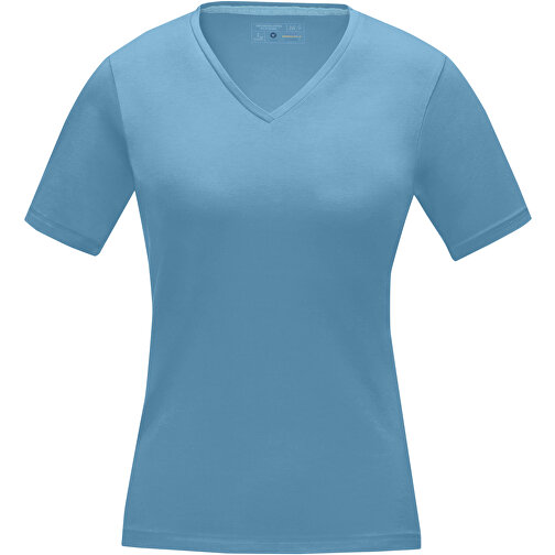 Kawartha T-Shirt Für Damen Mit V-Ausschnitt , Green Concept, nxt blau, Single jersey Strick 95% Bio Baumwolle, 5% Elastan, 200 g/m2, L, , Bild 3