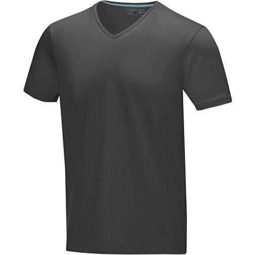 Kawartha T-Shirt Für Herren Mit V-Ausschnitt , Green Concept, storm grey, Single jersey Strick 95% Bio Baumwolle, 5% Elastan, 200 g/m2, XXL, , Bild 1