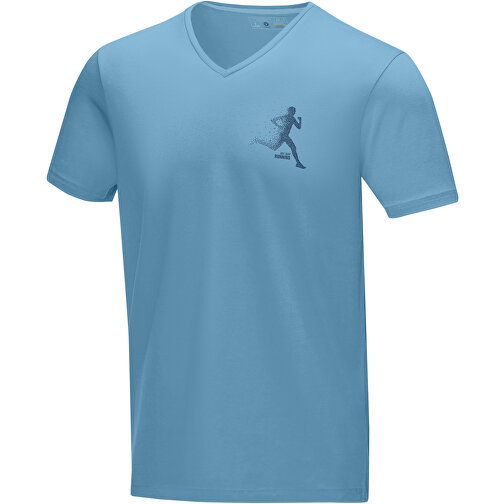 Kawartha T-Shirt Für Herren Mit V-Ausschnitt , Green Concept, nxt blau, Single jersey Strick 95% Bio Baumwolle, 5% Elastan, 200 g/m2, L, , Bild 2