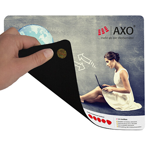 AXOPAD® Mousepad AXOIdent 400, 20 x 20 cm quadrato, 2,3 mm di spessore, Immagine 2