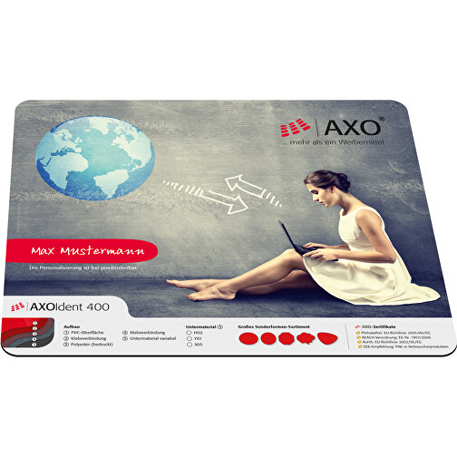 AXOPAD® AXOIdent 600 betalingsmatte, rektangulær, 29,7 x 21 cm, 1,4 mm tykk, Bilde 1