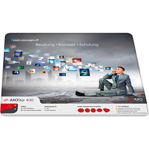 AXOPAD® Almohadilla de escritorio AXOStar 500 Blueline, 50 x 34 cm rectangular, 1,6 mm de grosor, Imagen 1
