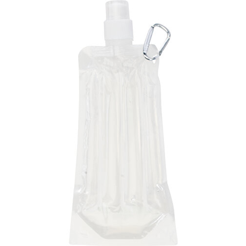 Trinkflaschen Kühler Luthor , transparent, PET, 12,00cm x 3,00cm x 26,50cm (Länge x Höhe x Breite), Bild 1