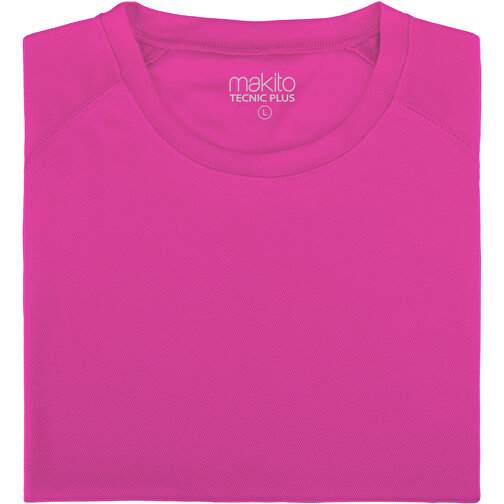 Erwachsene T-Shirt Tecnic Plus , fuchsie, 100% Polyester 135 g/ m2, XL, , Bild 1