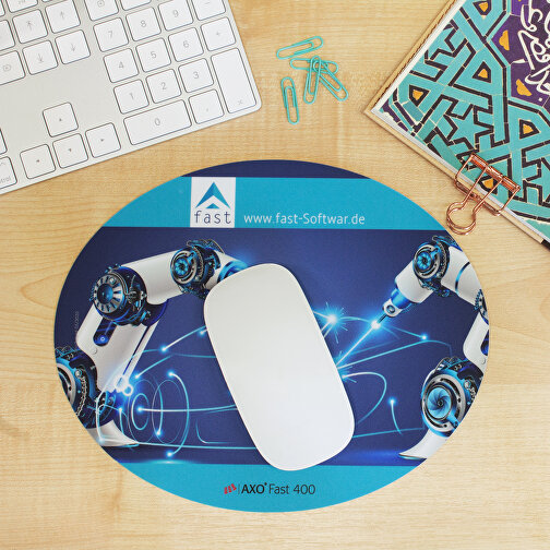 AXOPAD® Mousepad AXOFast 400, 24 x 19,5 cm ovale, 1 mm di spessore, Immagine 5