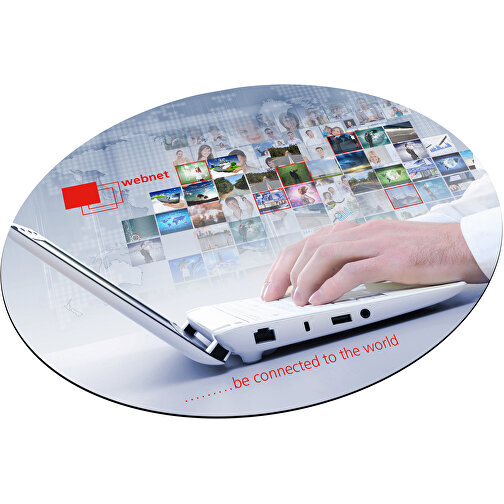AXOPAD® Mousepad AXOTex Clean 400, 24 x 19,5 cm ovale, 2,4 mm di spessore, Immagine 1